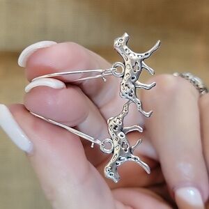 Dog Charm Drop Earrings